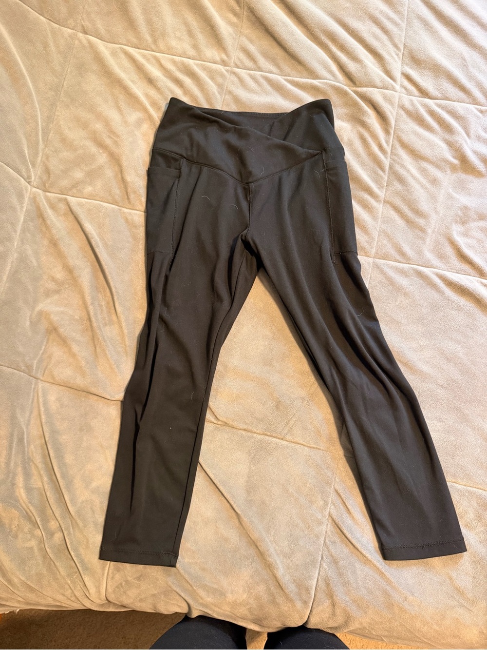 Danskin Black Athletic Leggings with Logo